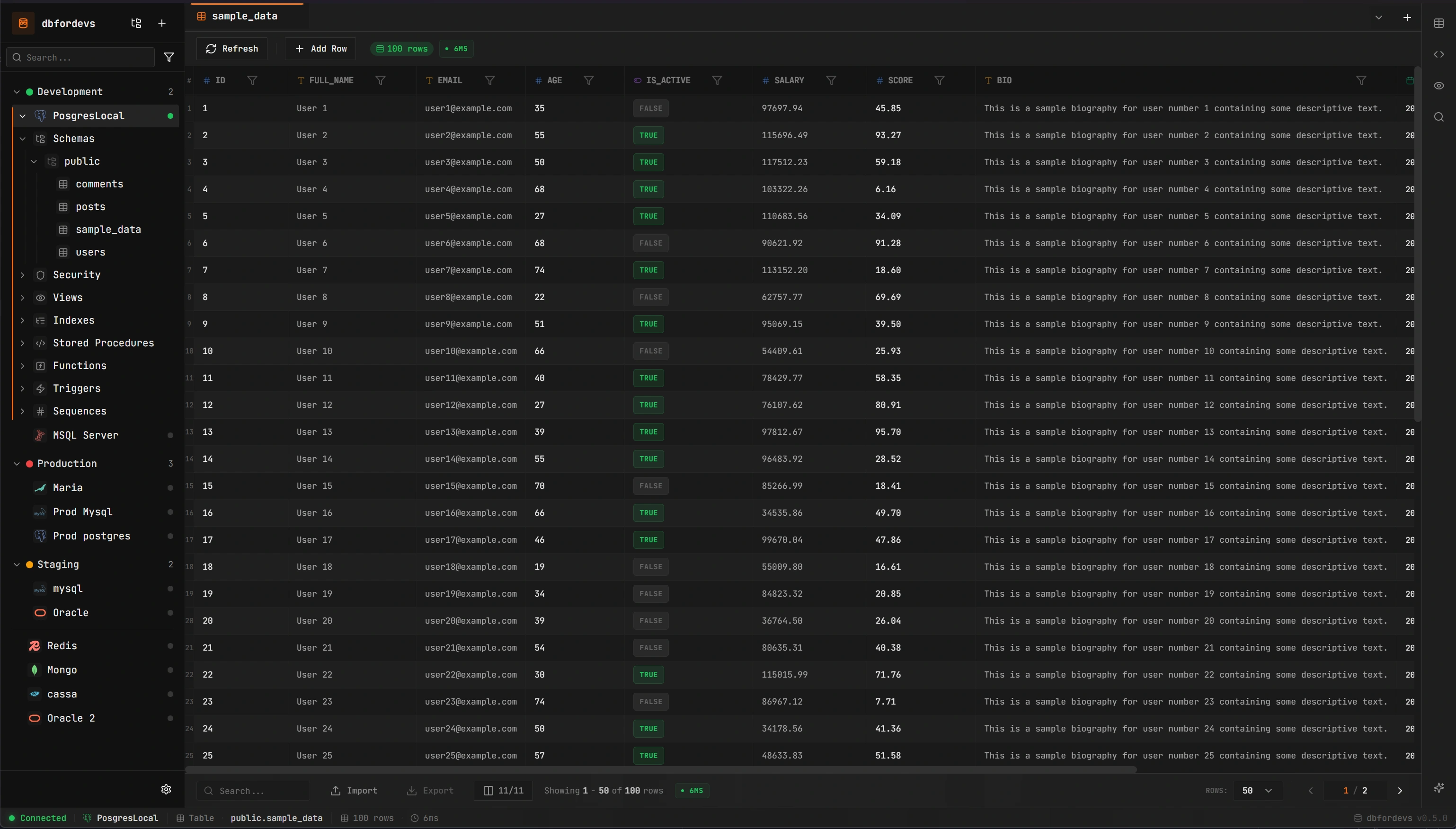 dbfordevs - Database for Developers | Free DB Tool & SQL Client